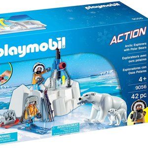 Playmobil 9056  Action  Arctic Explorers with Polar Bears  New in Box